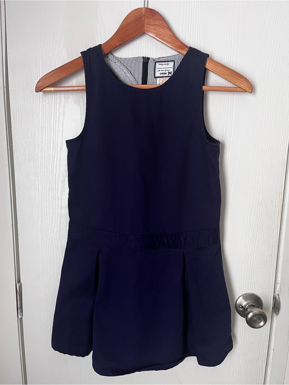 Vintage 2017 Gymboree Navy Play Proof Uniform Dress Size 8